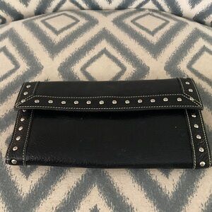 Tusk Black Studded Wallet